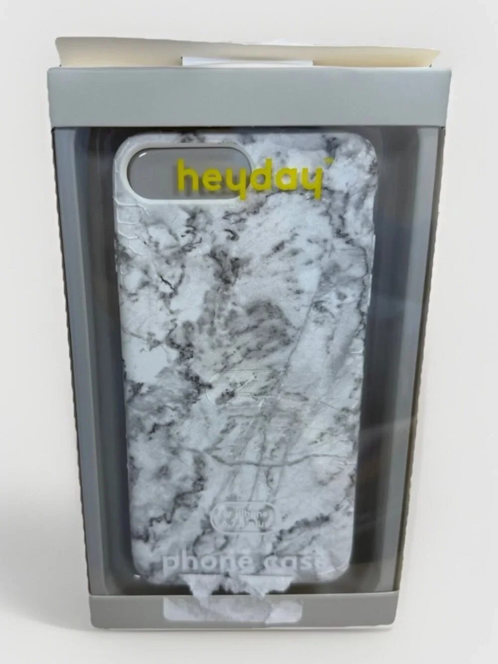 heyday Phone Case for Apple iPhone 6, 7, 8 Plus White Marble Silicone